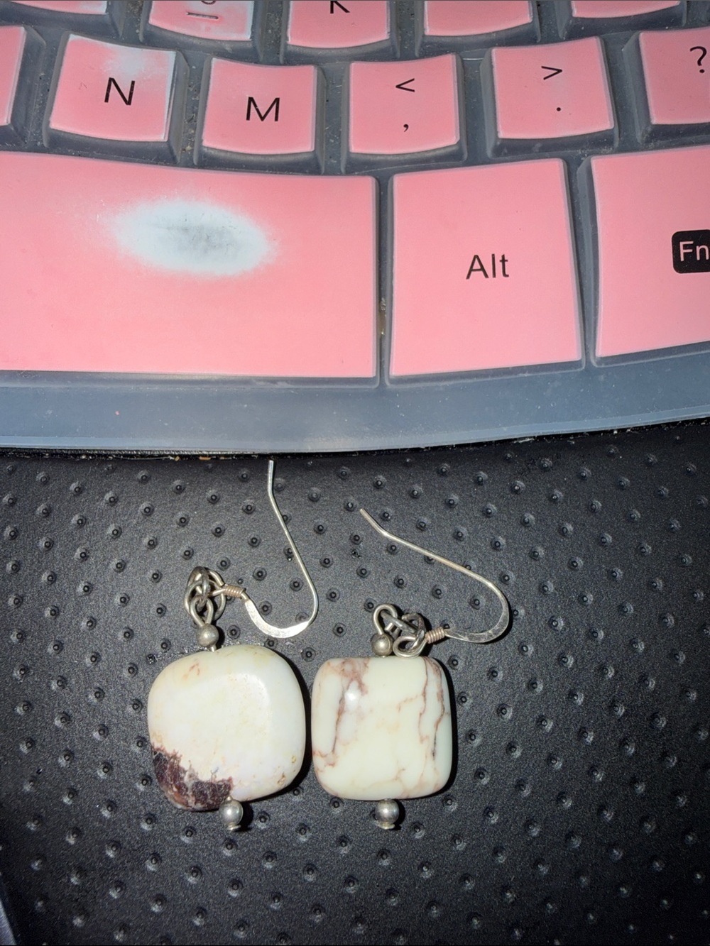 White Turquoise earrings
